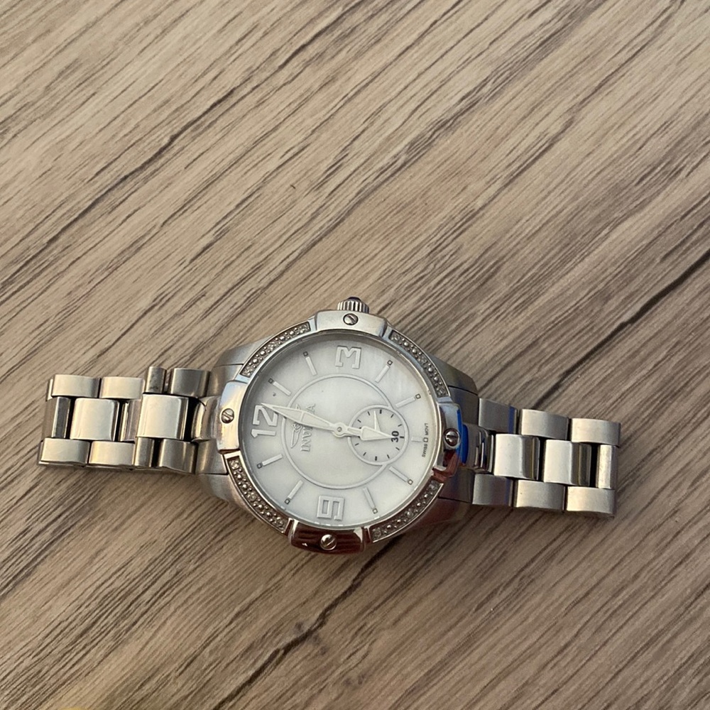 silver watch Invicta